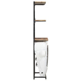 Tractor Wine Cabinet White 49x31x172 cm Rough Mango Wood 320487