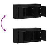 TV Cabinet 100 x 34 x 50 cm Black Oak Engineered Wood 8010959