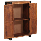 Highboard with Doors Brown Solid Reclaimed Wood and Metal 4104768
