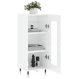 Sideboard High Gloss White 34.5x34x90 cm Engineered Wood 828774
