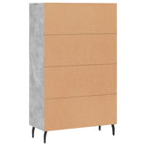 Highboard Concrete Grey 69.5x31x115 cm Engineered Wood 828320