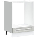 Oven Cabinet Kalmar Concrete Grey Engineered Wood 853521