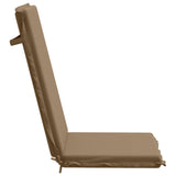 High Back Chair Cushion GEMERT 6 pcs 100% Polyester Taupe 945941
