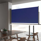 Patio Retractable Side Awning 120x300 cm Blue 48344
