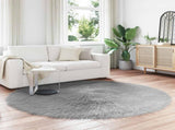 Faux Sheepskin Rug TAFALLA Grey 160 cm Polyester 42021538
