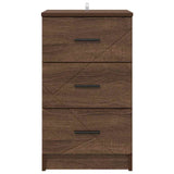 Bedside Cabinet Brown oak 38 x 38 x 66 cm Engineered wood 883381