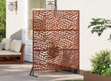 Privacy Screen Grey 100 x 50 x 180 cm Weathering Steel 868562