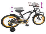 Kids Bike 16 Inches for 4-6 Years Old Black 42009301