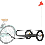 Bike Trailer Black 135x70x37 cm Iron 94203