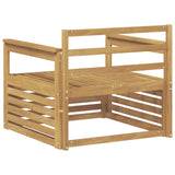 Outdoor Sofa Solid Acacia Wood White 3439121