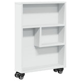 Narrow Storage Trolley White 48x13x68 cm Engineered Wood 855223