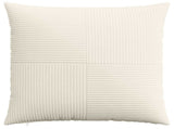 Cushion Cover 6 pcs ALMELO Cream 60 x 60 cm Corduroy 915402