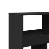 Bookcase Black 100x33x125.5 cm Engineered Wood 3309358