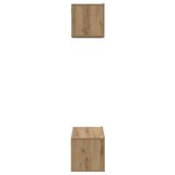 TV Cabinet Set Wall-mounted 2 pcs Artisan Oak Engineered Wood 3393383