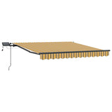 Retractable Awning Manual Multicolour 350 x 250 cm Fabric 3330308