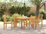 Dining Chair 4 pcs Brown 62 x 55 x 94 cm Solid Teak Wood 42007596