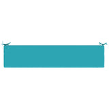 2-Piece Bench Cushions SOEST 2 pcs 100% Polyester Turquoise 950121