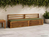 2-Piece Bench Cushions VUGHT 2 pcs 100% Polyester Olive Green 950937
