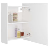 Bathroom Mirror Cabinet White 62.5x20.5x64 cm Engineered Wood 803308