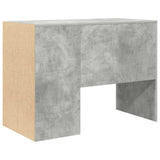 Desk with Shelf Concrete Grey 102 x 50 x 75 cm Engineered Wood 869541
