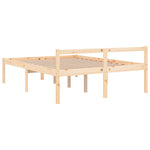 Senior Bed without Mattress 140x190cm Solid Wood Pine 810594