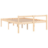 Senior Bed without Mattress 140x200cm Solid Wood Pine 810614