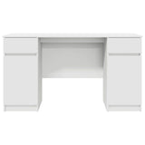 Desk with Drawer White 140 x 49 x 76 cm Engineered wood 3328507