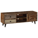 TV Cabinet 118x30x40 cm Solid Mango Wood 247330