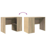 Desk with Shelf Sonoma Oak 102 x 50 x 75 cm Engineered Wood 869540