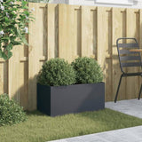 Planter Anthracite 62x30x29 cm Steel 841591