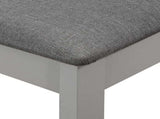 Dining Chairs with Cushions 2 pcs Grey Solid Wood 247638