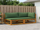 Sectional Sofa Set with Cushions 2 pcs 2-Seater 42028317