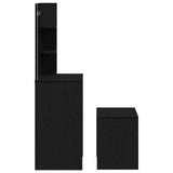 Dressing Table Set with Drawer 2 pcs Black Oak Engineered Wood 3333071