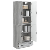 Cabinet Set 2 pcs Grey Sonoma Engineered Wood 3416940