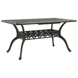 Garden Dining Set Bronze Cast aluminium 5 Piece Durable 3216308