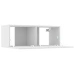 ZNTS 8 Piece TV Cabinet Set White Engineered Wood 3114230