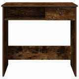 Desk Smoked Oak 80x40x75 cm Engineered Wood 860476