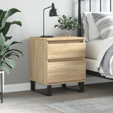 Bedside Cabinet Sonoma Oak 40x35x50 cm Engineered Wood 830690