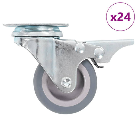 24 pcs Swivel Casters 50 mm 277824