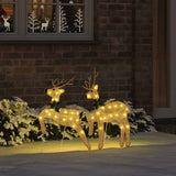 LED Reindeers 2 pcs Warm White Fabric 42012987