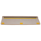 Stair Mats 15 pcs 65x21x4 cm Light Brown Rectangular Edge 134569