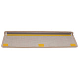 Stair Mats 15 pcs 65x21x4 cm Light Brown Rectangular Edge 134569