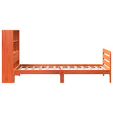 Bed Frame without Mattress Wax Brown 75x190 cm Small Single Solid Wood Pine 3309940