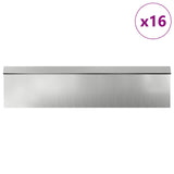 Snail Fences 20 pcs Silver Galvanised Steel 874886