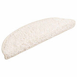 Stair Mats 20 pcs 56x17x3 cm White Half Round 3365843