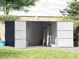 Garden Shed Anthracite 195x198x159 cm Galvanised Steel 46255