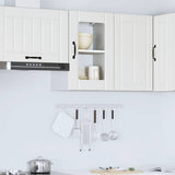 Kitchen Wall Cabinet with Glass Door Lucca White 853767