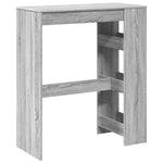 ZNTS Bar Table with Racks Grey Sonoma 90x40x103.5 cm Engineered Wood 854378