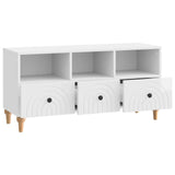 TV Cabinet High Gloss White 102 x 34.5 x 50 cm Engineered Wood 894219
