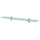 Floating Shelf Set of 2 Clear Tempered safety glass Medium 3051497